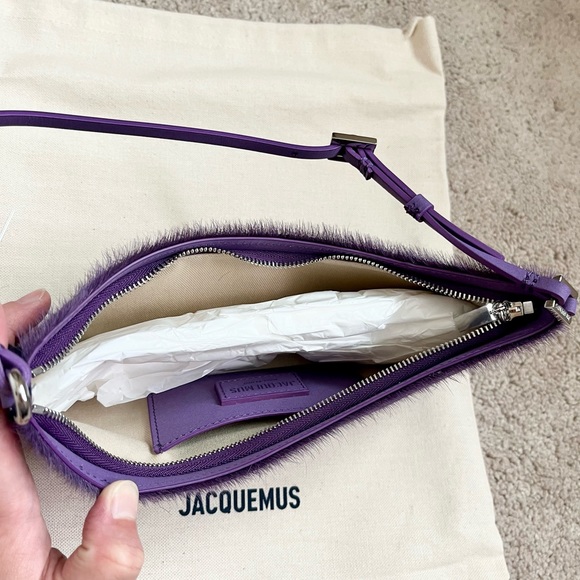 ❌❌ SOLD ❌❌💜JACQUEMUS- Purple Le Raphia ‘Le Bisou’ Bag - Picture 7 of 10